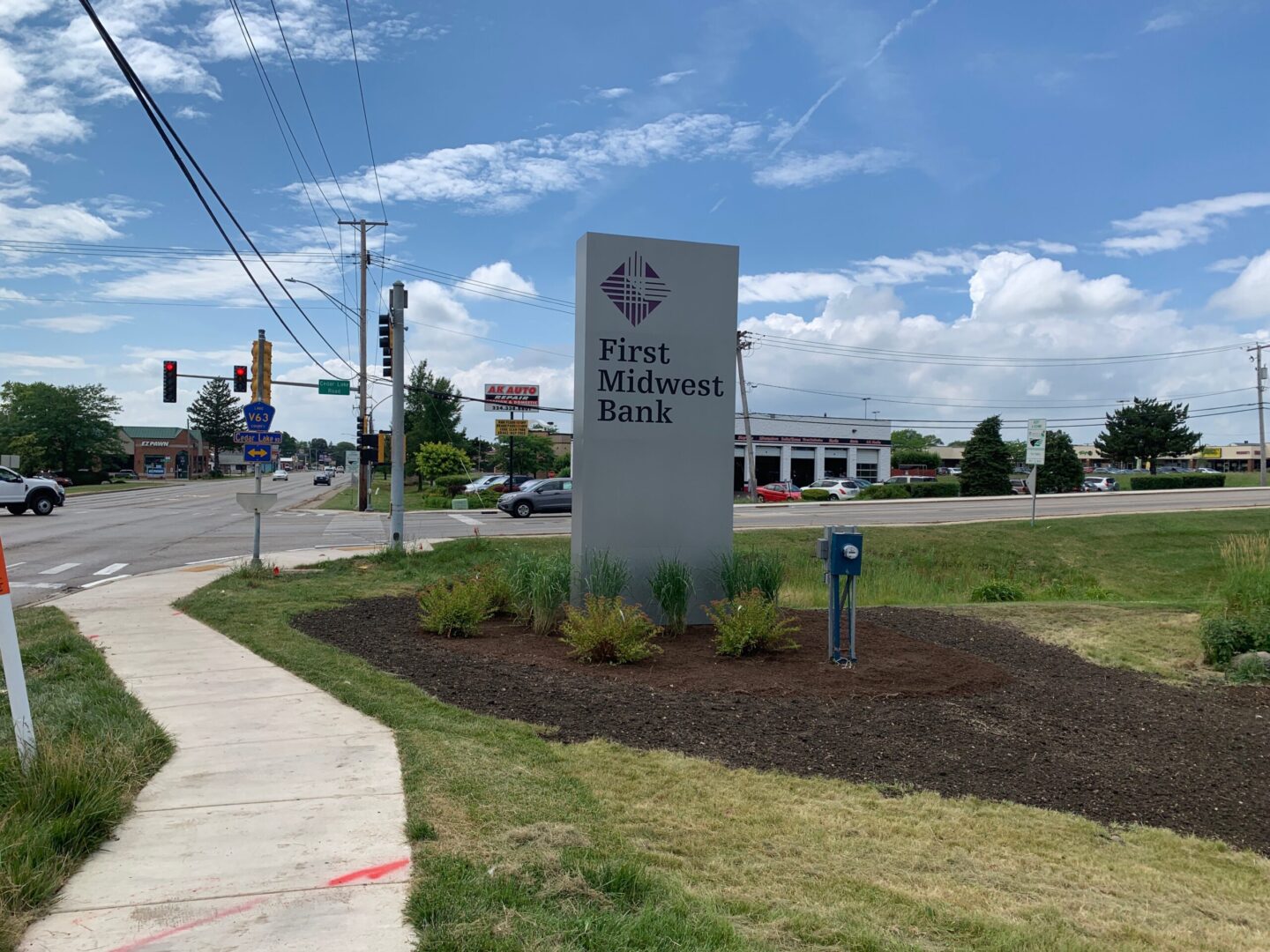 First Midwest Bank sign