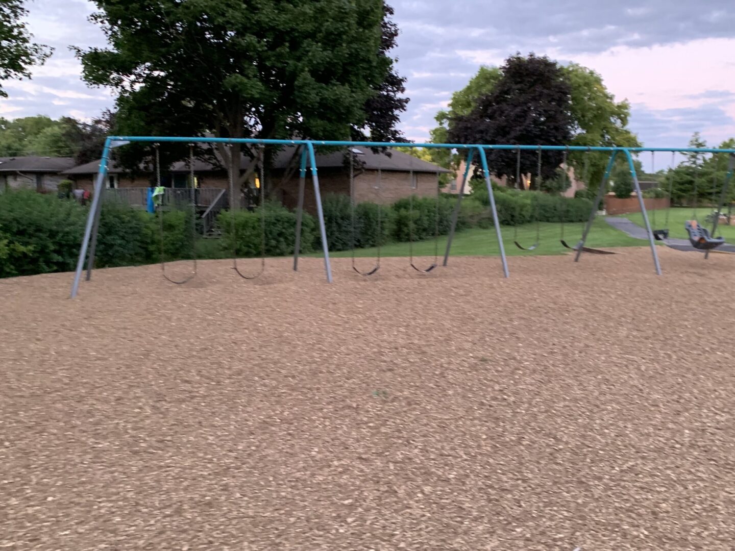 The swings at the playground