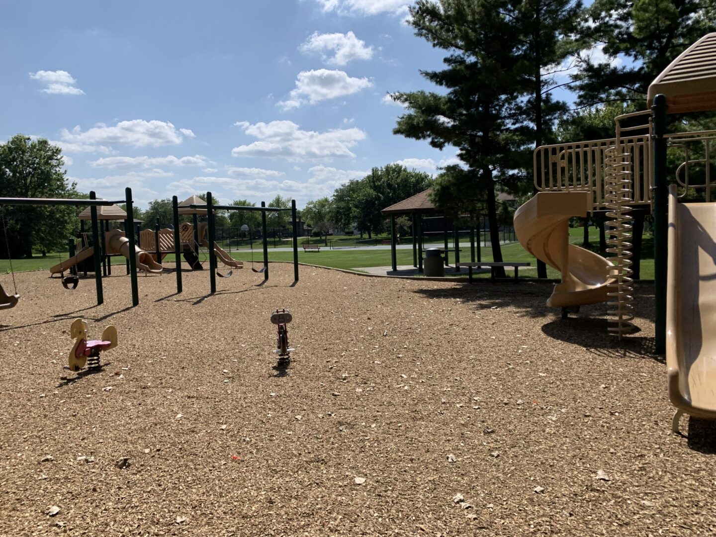 The playground during a good weather