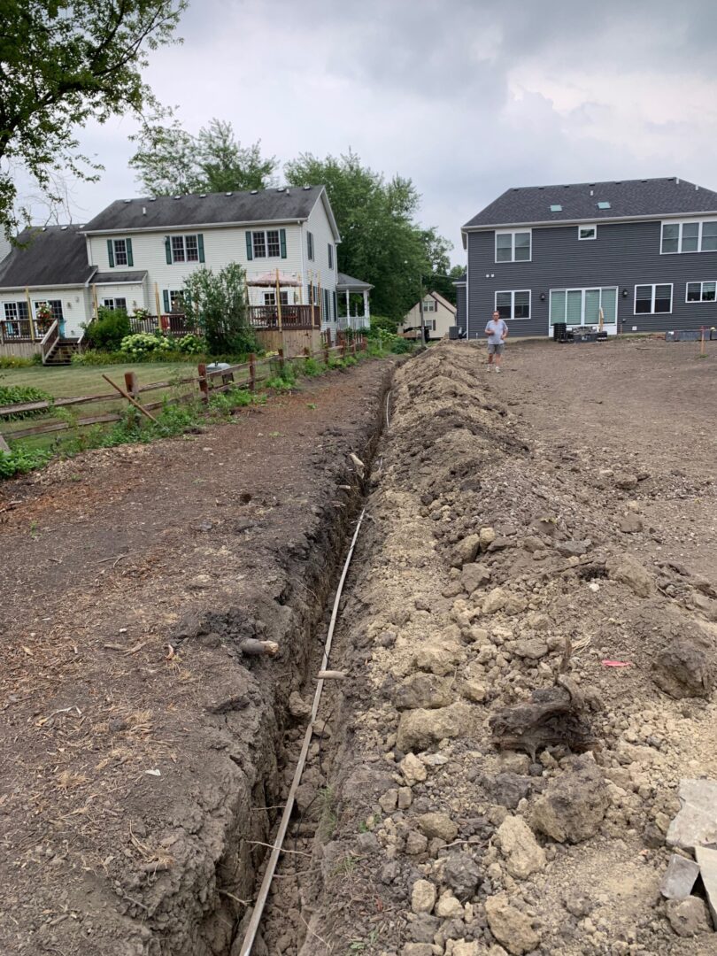 Residential hole-digging project