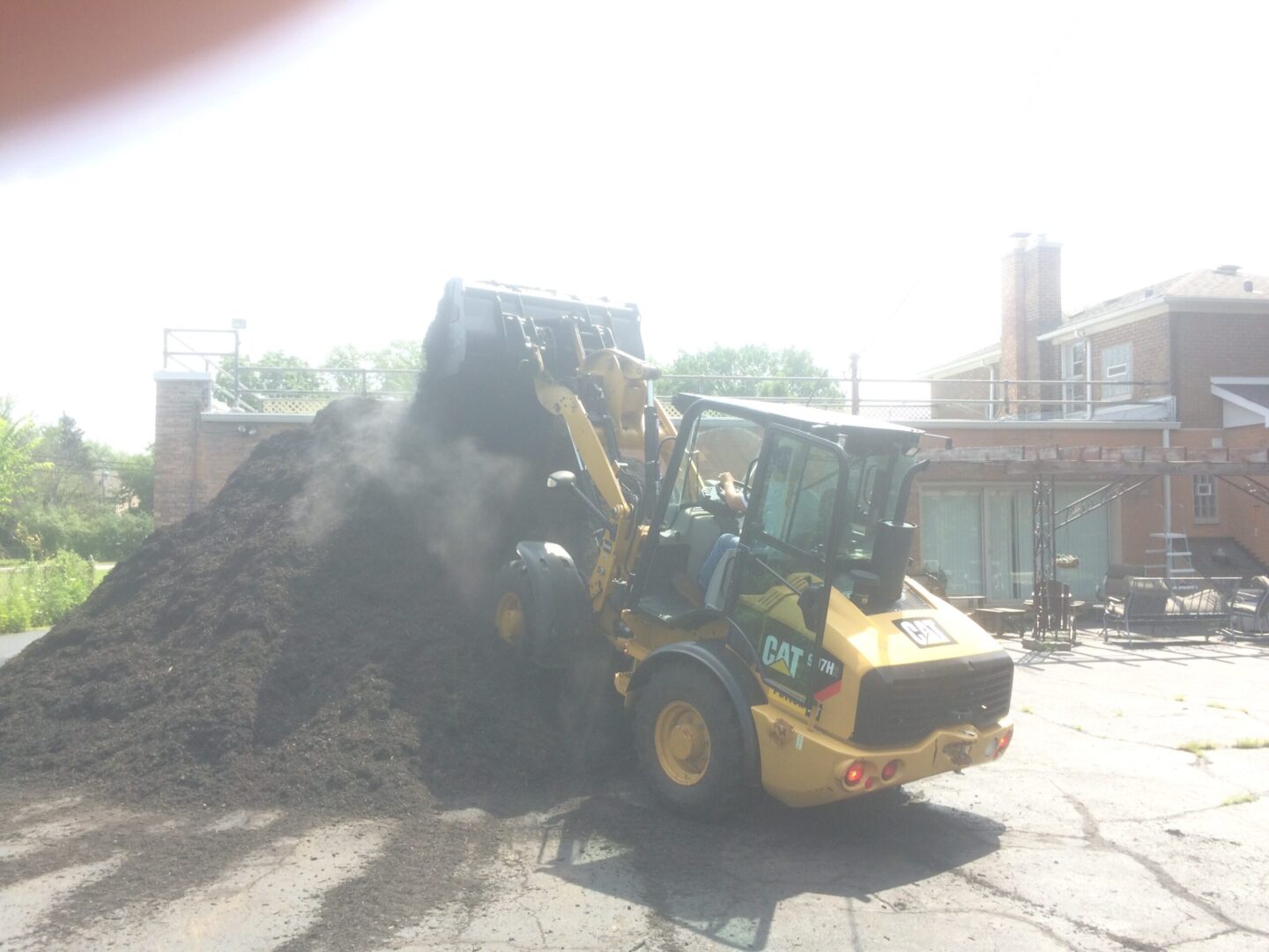 Construction equipment used to carry large amount of land